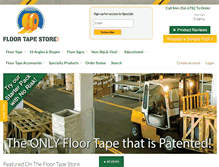 Tablet Screenshot of floortapestore.com